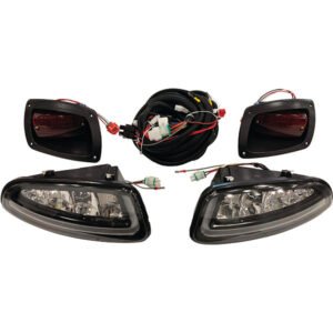 Factory Light Kit w/ Plug and Play Harness, E-Z-Go RXV 16-21, 12-48V : LGT-802L